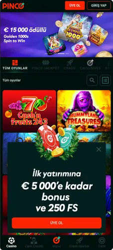 Pinco Casino Uygulamasını